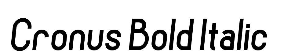 Cronus Bold Italic Yazı tipi ücretsiz indir
